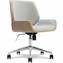Best Pirce 🔥 Elle Décor Elle Decor Ophelia Office Chair Light Gray 😍 -Deals Writing Desks Store 2404188 11 L