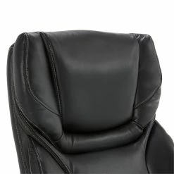 New 👍 Serta At Home Serta Conway Big And Tall Executive Office Chair With Wood Accents Black 🥰 -Deals Writing Desks Store 2404193 21 L