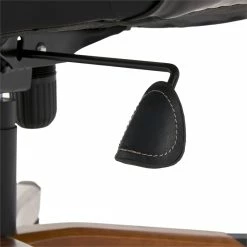 New 👍 Serta At Home Serta Conway Big And Tall Executive Office Chair With Wood Accents Black 🥰 -Deals Writing Desks Store 2404193 26 L