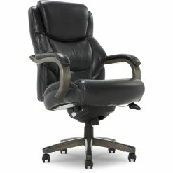 Cheapest 🧨 La-Z-Boy Office La-Z-Boy Delano Big & Tall Executive Office Chair Weathered Black 💯 -Deals Writing Desks Store 2404199 27 L