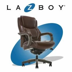 Coupon 🌟 La-Z-Boy Office La-Z-Boy Delano Big & Tall Executive Office Chair Weathered Brown 🔥