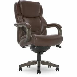 Coupon 🌟 La-Z-Boy Office La-Z-Boy Delano Big & Tall Executive Office Chair Weathered Brown 🔥 -Deals Writing Desks Store 2404200 28 L
