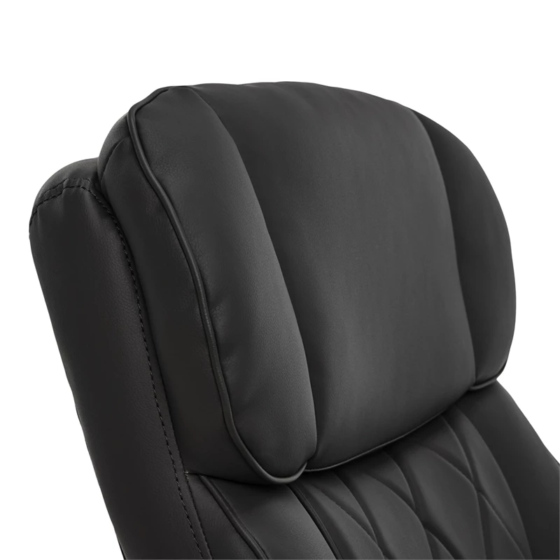 Promo 👍 La-Z-Boy Office La-Z-Boy Modern Faux Leather Quilted Leather Executive Office Chair Black 👍 6 Promo 👍 La-Z-Boy Office La-Z-Boy Modern Faux Leather Quilted Leather Executive Office Chair Black 👍 - Image 4