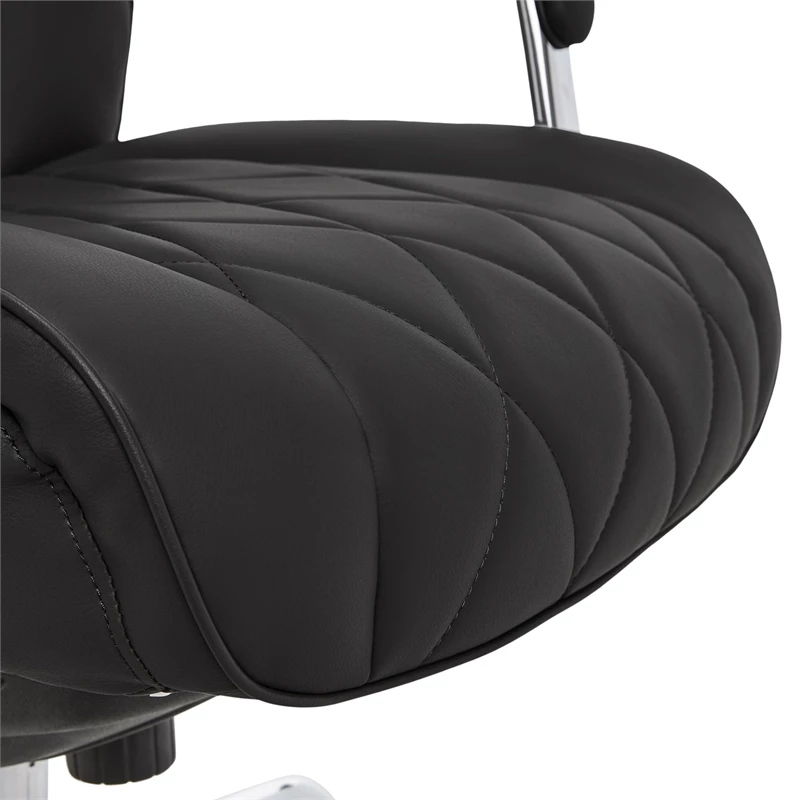 Promo 👍 La-Z-Boy Office La-Z-Boy Modern Faux Leather Quilted Leather Executive Office Chair Black 👍 9 Promo 👍 La-Z-Boy Office La-Z-Boy Modern Faux Leather Quilted Leather Executive Office Chair Black 👍 - Image 7
