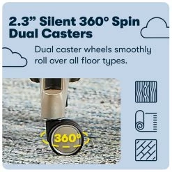 Brand new 😍 Serta At Home Serta Ergonomic Executive Office Chair With Back In Motion Technology Ivory ⌛ -Deals Writing Desks Store 2404205 9 L