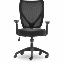 New 😀 Serta At Home Serta Production Mesh Office Chair With Nylon Base Black 😍 -Deals Writing Desks Store 2404207 23 L