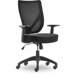 New 😀 Serta At Home Serta Production Mesh Office Chair With Nylon Base Black 😍 -Deals Writing Desks Store 2404207 24 L