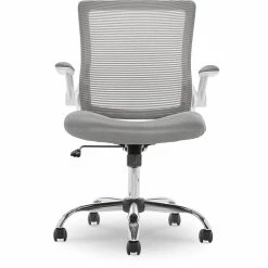 Best Sale 👏 Serta At Home Serta Works Creativity Mesh Office Chair With Chrome Base Gray 🌟 -Deals Writing Desks Store 2404208 21 L