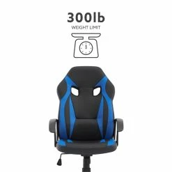 Best deal 💯 Linon Grayson Wood Gaming Office Chair In Blue 🧨 -Deals Writing Desks Store 2415298 15 L