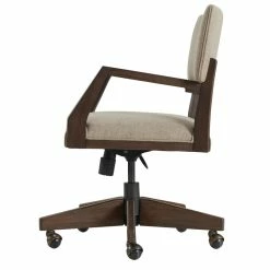 Best deal 💯 Riverside Furniture Sheffield Upholstered Office Swivel Chair In Rich Tobacco 🎉 -Deals Writing Desks Store 2417239 2 L