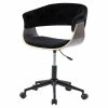 Hot Sale 🧨 New Pacific Direct Maggie 21.5" Velvet Fabric Swivel Office Chair In Black 🧨 -Deals Writing Desks Store 2422389 L