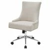 Brand new 🥰 New Pacific Direct Charlotte 23" Wood And Fabric Office Chair In Beige/Cream 😀 -Deals Writing Desks Store 2422838 L
