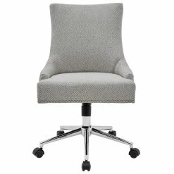 Best deal ⌛ New Pacific Direct Charlotte 23" Wood And Fabric Office Chair In Cardiff Gray 👏 -Deals Writing Desks Store 2422839 2 L