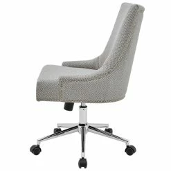 Best deal ⌛ New Pacific Direct Charlotte 23" Wood And Fabric Office Chair In Cardiff Gray 👏 -Deals Writing Desks Store 2422839 3 L