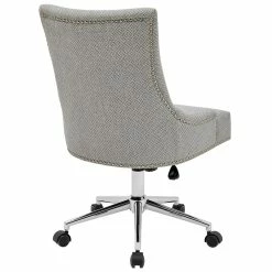 Best deal ⌛ New Pacific Direct Charlotte 23" Wood And Fabric Office Chair In Cardiff Gray 👏 -Deals Writing Desks Store 2422839 5 L