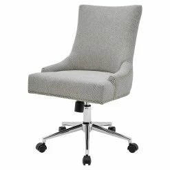 Best deal ⌛ New Pacific Direct Charlotte 23" Wood And Fabric Office Chair In Cardiff Gray 👏