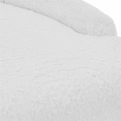 Outlet 🥰 New Pacific Direct Charlotte 23" Faux Fur Fabric Office Chair In White 🔔 -Deals Writing Desks Store 2422912 6 L