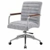 Cheap 🌟 New Pacific Direct Tobin 22" Fabric Office Chair In Smash Gray/Chrome 🤩 -Deals Writing Desks Store 2422930 L