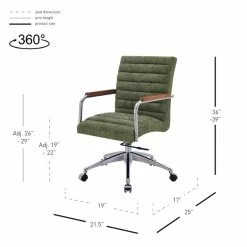 Cheap ๐งจ New Pacific Direct Tobin 22" Fabric Office Chair In Smash Green/Chrome โ๏ธ 19 Cheap ๐งจ New Pacific Direct Tobin 22" Fabric Office Chair In Smash Green/Chrome โ๏ธ -Deals Writing Desks Store 2422932 8 L