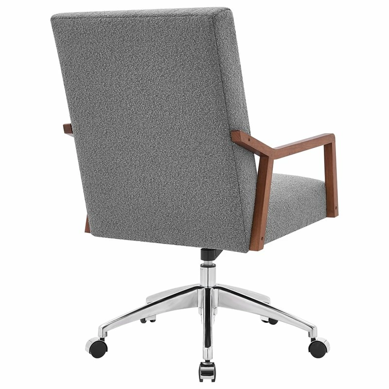 Deals 🌟 New Pacific Direct Kendrick 23.5" Fabric Office Chair In Boucle Gray/Chrome ✨ 8 Deals 🌟 New Pacific Direct Kendrick 23.5" Fabric Office Chair In Boucle Gray/Chrome ✨ - Image 6