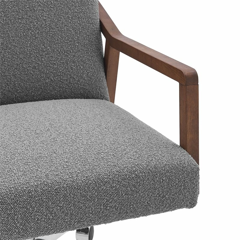 Deals 🌟 New Pacific Direct Kendrick 23.5" Fabric Office Chair In Boucle Gray/Chrome ✨ 9 Deals 🌟 New Pacific Direct Kendrick 23.5" Fabric Office Chair In Boucle Gray/Chrome ✨ - Image 7