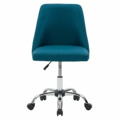 Best reviews of 🤩 CorLiving Marlowe Fabric Upholstered Armless Task Chair In Dark Blue 😉 -Deals Writing Desks Store 2423245 7 L
