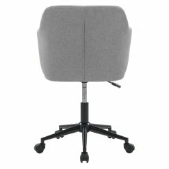 New ⌛ CorLiving Marlowe Fabric Upholstered Button Tufted Task Chair In Light Gray 👍 -Deals Writing Desks Store 2423246 11 L