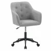 New ⌛ CorLiving Marlowe Fabric Upholstered Button Tufted Task Chair In Light Gray 👍 -Deals Writing Desks Store 2423246 8 L