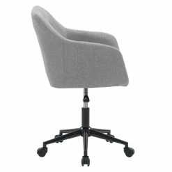 New ⌛ CorLiving Marlowe Fabric Upholstered Button Tufted Task Chair In Light Gray 👍 -Deals Writing Desks Store 2423246 9 L