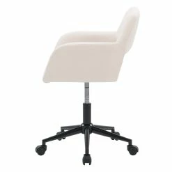 Best reviews of 😀 CorLiving Marlowe Fabric Upholstered Task Chair In Off White 🔔 -Deals Writing Desks Store 2423248 12 L