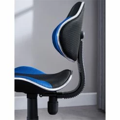 Top 10 ⭐ JJS Low Back Fabric Computer Executive Chair With Extra Large Base In Black/Blue 😍 -Deals Writing Desks Store 2426140 3 L