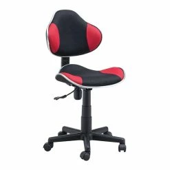 Wholesale 💯 JJS Low Back Fabric Computer Executive Chair With Extra Large Base In Black/Red 🔔