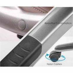 Best reviews of 👏 JJS Padded Faux Leather Swivel Executive Office Chair With Wheels In Coffee 🔥 -Deals Writing Desks Store 2426186 3 L