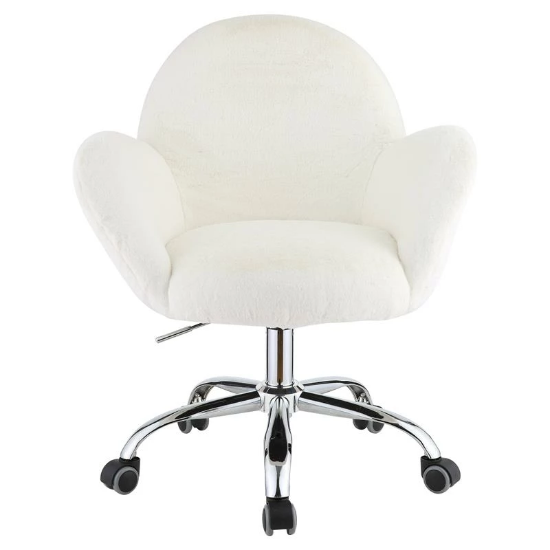 Best Pirce ⌛ ACME Furniture ACME Jago Fabric Upholstered Swivel Office Chair In White And Chrome ❤️ 5 Best Pirce ⌛ ACME Furniture ACME Jago Fabric Upholstered Swivel Office Chair In White And Chrome ❤️ - Image 3