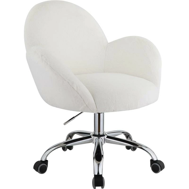 Best Pirce ⌛ ACME Furniture ACME Jago Fabric Upholstered Swivel Office Chair In White And Chrome ❤️ 3 Best Pirce ⌛ ACME Furniture ACME Jago Fabric Upholstered Swivel Office Chair In White And Chrome ❤️