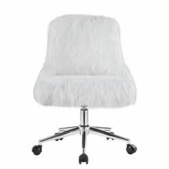 Coupon 😍 ACME Furniture ACME Arundell II Fabric Upholstered Swivel Office Chair In White And Chrome 🔥 11 Coupon 😍 ACME Furniture ACME Arundell II Fabric Upholstered Swivel Office Chair In White And Chrome 🔥 -Deals Writing Desks Store 2432342 3 L