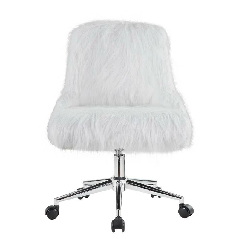 Coupon 😍 ACME Furniture ACME Arundell II Fabric Upholstered Swivel Office Chair In White And Chrome 🔥 5 Coupon 😍 ACME Furniture ACME Arundell II Fabric Upholstered Swivel Office Chair In White And Chrome 🔥 - Image 3