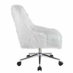 Coupon 😍 ACME Furniture ACME Arundell II Fabric Upholstered Swivel Office Chair In White And Chrome 🔥 12 Coupon 😍 ACME Furniture ACME Arundell II Fabric Upholstered Swivel Office Chair In White And Chrome 🔥 -Deals Writing Desks Store 2432342 4 L