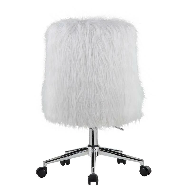 Coupon 😍 ACME Furniture ACME Arundell II Fabric Upholstered Swivel Office Chair In White And Chrome 🔥 7 Coupon 😍 ACME Furniture ACME Arundell II Fabric Upholstered Swivel Office Chair In White And Chrome 🔥 - Image 5