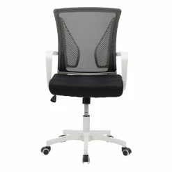 Best Sale 😀 CorLiving Workspace Ergonomic Black Fabric Mesh Back Office Chair 🎉 -Deals Writing Desks Store 2433377 7 L