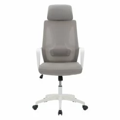 Best Sale 🌟 CorLiving Workspace Fabric Mesh Back Gray And White Office Chair ⌛ -Deals Writing Desks Store 2433382 8 L