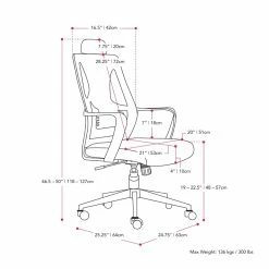 Hot Sale 😍 CorLiving Workspace Fabric Mesh Back Teal Blue And Black Office Chair 😍 -Deals Writing Desks Store 2433383 4 L