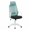 Hot Sale 😍 CorLiving Workspace Fabric Mesh Back Teal Blue And Black Office Chair 😍 -Deals Writing Desks Store 2433383 9 L