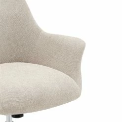 Hot Sale 💯 New Pacific Direct Kepler KD Fabric Office Chair In Strata Cream 👏 -Deals Writing Desks Store 2436407 3 L