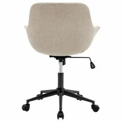 Hot Sale 💯 New Pacific Direct Kepler KD Fabric Office Chair In Strata Cream 👏 -Deals Writing Desks Store 2436407 5 L