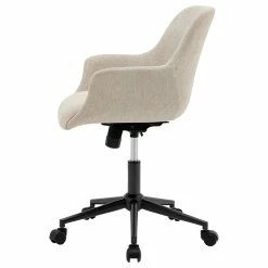 Hot Sale 💯 New Pacific Direct Kepler KD Fabric Office Chair In Strata Cream 👏 -Deals Writing Desks Store 2436407 6 L