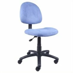 Coupon 🎁 Scranton & Co Modern Fabric Deluxe Posture Office Chair In Blue 🎉