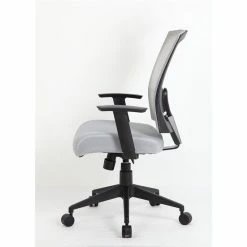 Discount 🧨 Scranton & Co Contemporary Mesh Back Task Office Chair In Gray 🔥 -Deals Writing Desks Store 2436980 4 L