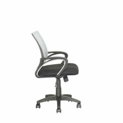 Budget 😍 Scranton & Co Modern Mesh Fabric Back Swivel Office Chair In White ✨ 8 Budget 😍 Scranton & Co Modern Mesh Fabric Back Swivel Office Chair In White ✨ -Deals Writing Desks Store 2436987 2 L