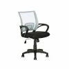 Budget 😍 Scranton & Co Modern Mesh Fabric Back Swivel Office Chair In White ✨ -Deals Writing Desks Store 2436987 L